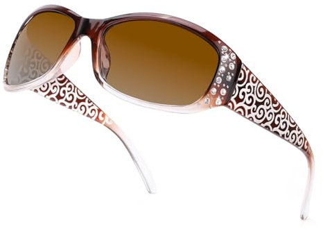 SIPHEW Sonnenbrille Damen Polarisiert Modischer Damen Sonnenbrille mit UV400 Schutz Umwickeln für Frauen