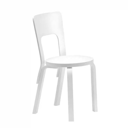 Moderne Esszimmerstühle aus Massivholz,Freizeitstühle aus Birke,Küchenstühle mit Ergonomischer Rückenlehne für Küchen Wohnzimmer Schlafzimmer Büros Konferenzräume(15.4W x 18.3D x 31.5H, White)