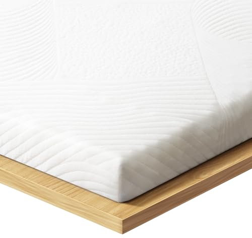 MISSCOZY Matratzen Topper 90x200cm, H5/H6 aus 8cm Höhe stüzender Kaltschaumkern, Öko-TEX® Zertifiziert für Boxspringbett und unbequemem Betten Schlafsofa, Waschbar