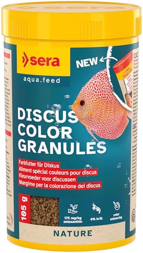 Discus Color Gran 250 ml | sinkendes, formstabiles softgranulat | mit hohem gehalt an farboptimierenden inhaltsstoffen wie Krill und gammarus