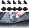 WeddHuis 10 pièces Support Universel pour Tapis de Voiture, Clip 3-en-1 pour Fixation et Voiture, Convient pour Tapis, par Bouton-Pression, Clip antidérapant pour Tapis Sol, fixclips (Noir)