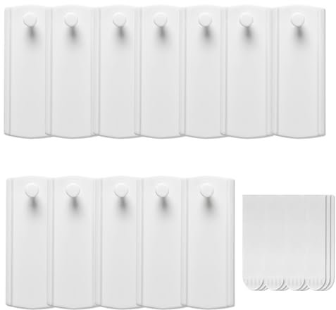 12 Pack Command Picture Hooks, Large Command Strips, Removable Adhesive Picture Hanging Strips Heavy Duty, Damage Free Picture Hanging Hooks, for Frames, Photos, and Decor