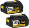 2 Pcs 18V 8Ah Batteries Replacement for Dewalt 18V Battery, Compatible with Dewalt battery 18Volt DCB184 DCB180 DCB181 DCB182 DCB183 DCB184B-XJ DCB185