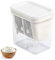 Fromage à la crème, passoire à yaourt avec couvercle, séparateur de lactosérum, filtre fin réutilisable, yaourtière pour jus, lait, accessoires de cuisine (blanc)