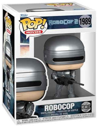 Funko POP! Movies: Robocop - Metallic - 1 in 6 Chance of Receiving the Rare Chase Variant - Styles Vary - Sammelbare Vinylfigur - Geschenkidee - Offizielles Merchandise - Modellfigur für Sammler