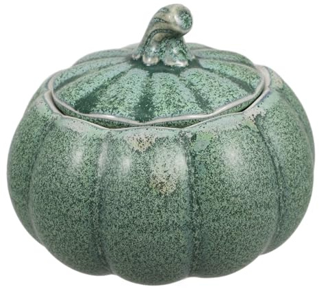 LOLIPPYY Bol De Cuisine Purée Automne En Forme De Citrouille Bol à Soupe Citrouille Argile Porcelaine Ustensiles De Cuisine Riz Décor Terre Cuite Manger Avec Vert Céramique