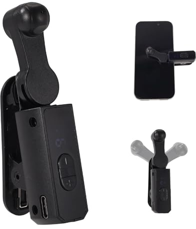 Automatische Bildschirm Clicker, Geschwindigkeit Einstellbar Geschwindigkeits-Clicker Telefonbildschirmgeräte mit Ladekabel Simulations-Finger-Dauerklick für Kurze Videos Live-Stream (Schwarz)