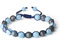 COAI Herren Glücksarmband Inspired aus Lavastein und Edelsteine Aquamarin und Labradorit
