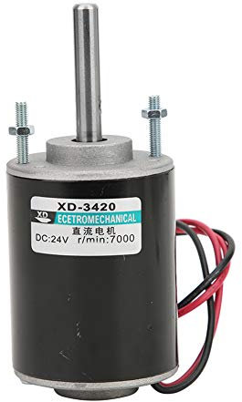 High Speed Einstellbare Elektrische Getriebemotor Gleichstrom Permanent Magnet Reversible Low Noise für DIY Generator XD-3420 12 V/24 V 30 Watt CW/CCW(24v)