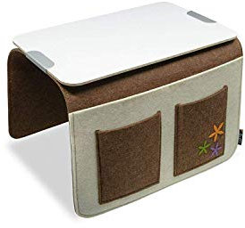 Sport & Spiele Sofa Butler Carry mit 4 Taschen Ablageplatte braun-Weiss