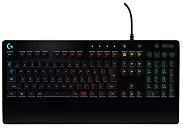 Logitech G G213 Prodigy Gaming Keyboard, LIGHTSYNC RGB, Mech-Dome-Tasten, Backenfest, Multimedia-Tasten, AZERTY-Layout, Belgisch – Schwarz