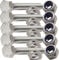 M8 x 30mm Hex Head Bolts Set with Nylon Nuts and Washers Stainless Steel Fully Threaded Bolt (Pack of 5)