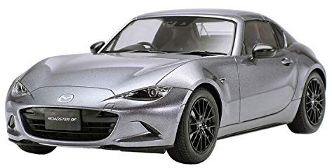 TAMIYA 1:24 Mazda MX-5 RF, originalgetreue Nachbildung, Modellbau, Plastik Bausatz, Basteln, Hobby, Kleben, Modellbausatz, Zusammenbauen, unlackiert