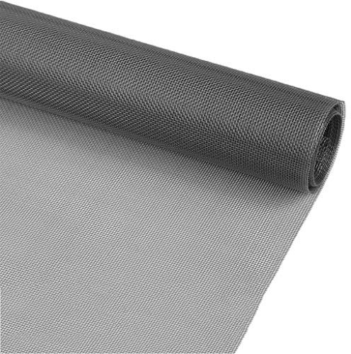XXYANZI Fliegengitter Gaze Meterware 1.2x9m, Moskitonetz Rahmen Anthrazit TüR Fliegengitter, für Türen und Fenster. - Grau
