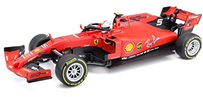 Maisto Tech R/C F1 Ferrari (2020): Ferngesteuertes Auto Sebastian Vettel im Maßstab 1:24, Originalgetreues Formel 1-Auto, 2,4 GHz, Pistolengriff-Steuerung, 22 cm, rot (582353)