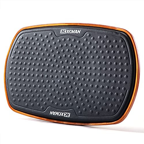 XCMAN Balance Pad, Holzschaukel Balance Board Ergonomisches Balancekissen, Komfortabel Anti-Ermüdungsmatte für Stehpulte