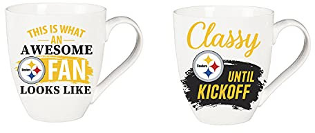 Team Sports America Pittsburgh Steelers Keramiktasse O'Java 482 ml Geschenkset