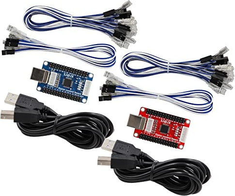 SJ@JX Arcade Game 2 Player USB Encoder Board Zero Delay Gamepad Button Joystick Controller for Nintendo Switch PC PS3 Raspberry Pi