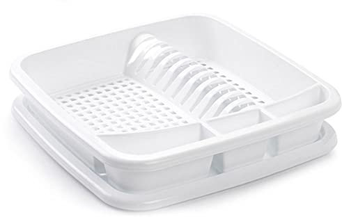Plastic Forte Escurreplatos Cuadrado Blanco