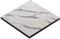 GGMMÖBEL Brasil | Tischplatte | B:T 60 x 60 cm | Weiß Marmor | Holzplatte | Perfekt für klappbare Küchentisch, Esstisch | ABS Kante | HPL beschichtete | Restaurant, Cafe, Bar