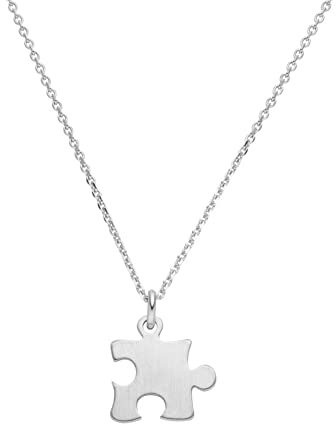 Halskette Puzzleteil 925 Silber Geschenk Schwester Mutter Tochter BFF