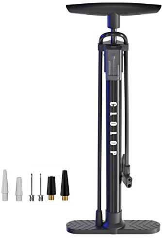 CLOLOP Bike Pump Bicycle Floor Pump Stand Pump Ball Pump With Presta & Schrader Valves For Bike Tyre Sports Ball Balloons Swimming Rings, etc. (Classic)