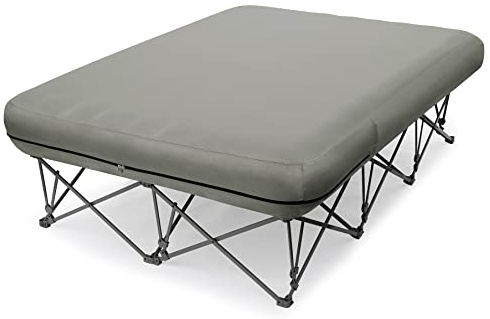 KAMPKEEPER Queen Size Camping Cot for Adults with Air Mattress, No Air Pump