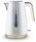 Tower T10066WHT Cavaletto Jug Kettle With 360° Swivel Base, 1.7L, 3KW, Optic White And Champagne Accents