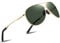 wearPro Sonnenbrille-Herren-Damen-Polarisiert Premium Metallrahmen Sonnenbrillen Unisex mit UV400 Schutz Vintage Schwarz Fahrerbrille (4-Gold Rahmen/Grüne Linsen)