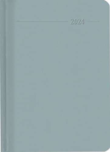 Wochenplaner XL Sydney Silver 2024 - Büro-Kalender A5 - Cheftimer 17x24 cm - 1 Woche 2 Seiten - 144 Seiten - Alpha Edition
