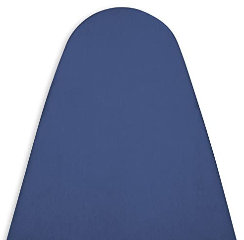 Encasa XO Ironing Board Covers and Pad - Thick 4mm Felt, Heat & Scorch-Resistant, Fits Medium Boards 112x34 cm, Elastic Bungee Cord Tightening, Stain-Safe Dye, Plain Colors - Cobalt