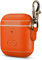 Dreem Om AirPods 1 & 2 Funda de Cuero Vegano con Clip - Compatible con Auriculares inalámbricos Bluetooth de Apple para iPhone - Naranja