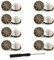Amaxiu 8 Piezas Botones de Jeans, 17mm Metal para Vaqueros Ajustables y Extraíbles con Remaches Roscados