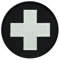 Café Viereck ® Bundeswehr Rettungsdienst Sanitäter Medic Patch Gestickt mit Klett - schwarz/weiß 9 cm