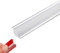 Flexible Wall Corner Molding Trim, 5M/16.4FT Long Self Adhesive Caulk Strip Peel and Stick Trim for Cabinet Edge, Tile Edge, Ceilings, Countertops (S/12mm*9mm, White+Silver Edge)