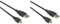 PremiumCord Kabel USB 2.0, A-B-Mini, 5Pins, 1m, kompatibel mit Personal Computer (Packung mit 2)