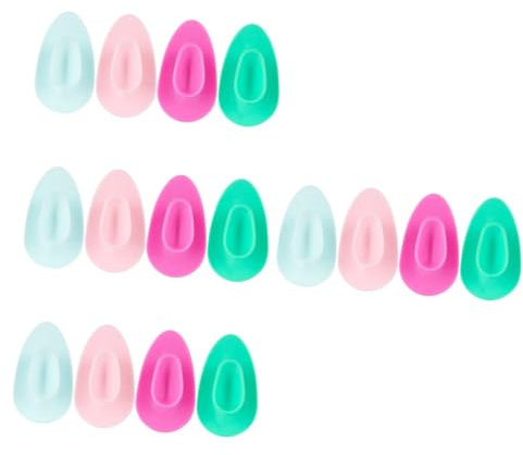 Housoutil 16 Stk Beauty-reinigungsbürste Reinigende Puffs Gesichtsreiniger Gesichtspeeling Gesichtsreinigung Fräulein Silikon in Lebensmittelqualität Werkzeug Gründliche Reinigung