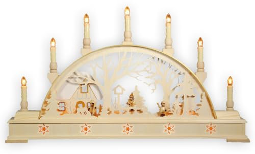 Seidel Schwibbogen Winterlandschaft mit Haus 640/01S Echt Erzgebirge®