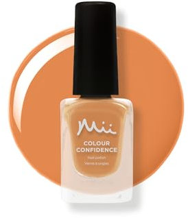 Mii Colour Confidence Quick Dry Nail Polish | Long Lasting & Fast Drying | Strengthening Nail Polish with Nourishing Formula | 14ml | Make Believe, Soft Apricot
