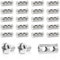 CEEYSEE 20Pcs Wire Rope Clips for 1-2 mm Diameter Wire Rope Clips with end Screw Stopper Metal Wire Rope Grips Adjustable Wire Rope Clamps Steel Cable Wire Rope Clamp Crimping Loop (U/GSJ/1-2 mm)