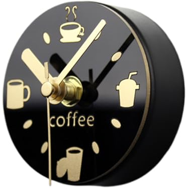 XEYYHAS Kühlschrankmagnete für die Küche, 3D-Kaffeemuster, Uhr-Magnet, Kühlschrankaufkleber, Kaffee-Geschirr, dekorativ für Zuhause, Kühlschrankuhr, Timer, Küchenuhr für Kühlschrank, klein