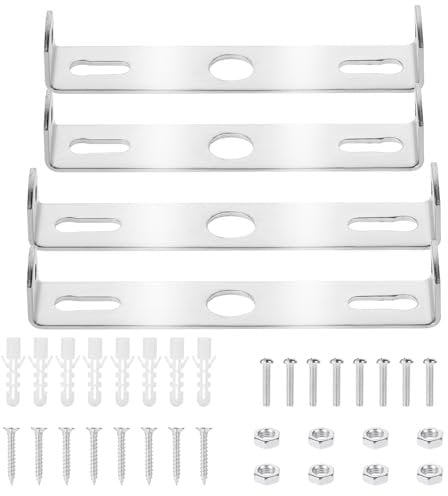 Molain 4 Stück Leuchten-Montagehalterung, Lampenhalterung Decke deckenhalterung lampe Deckenleuchte Halterung mit Schrauben Zubehör für Home Office Deckenbeleuchtung Ersatzteile (90 mm+100 mm)