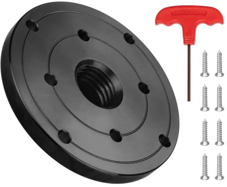 DEEFIINE 4 Wood Lathe Faceplate,Faceplate for Wood Lathe,Lathe Face Plate Fit for 3/4'' X16TPI Spindle Without Screwchuck