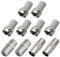 EOWVISN 10 Pcs Coaxial Cable Adapter, Self-Tightening F Plug Connector, Coaxial Cable Connector, Satellite Cable Connector, Cable Tv F Plug