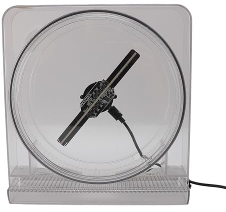 3D Hologram Fan, 5.5 Inch 2000x14 128LEDs 170° Wide Angle 1250rpm 3D Hologram Projector Advertising Display with App PC Control Mini Holographic Fan Projector for Business
