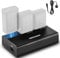 NEEWER NC3-Z1 Triple Slot Battery Charger Kit for NEEWER Z2 Z1 Z760 Z880 TTL Speedlite Flash, 7.4V/2600mAh Li ion Battery, DC 8.4V/5V Output AC USB Charger with AC Power Cord (UK Plug)