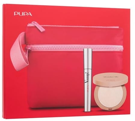 Pupa Milano Mascara Vamp! 100 Extra Black 9 ml und kompakter Highlighter Gesicht 7,5 g