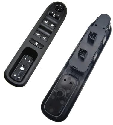 Interruptor Elevalunas eléctrico Interruptor Control Ventana Eléctrica Botón Interruptor Elevalunas para PE&ugeot 407 2004 2005 2006 2007 2008 2009 2010