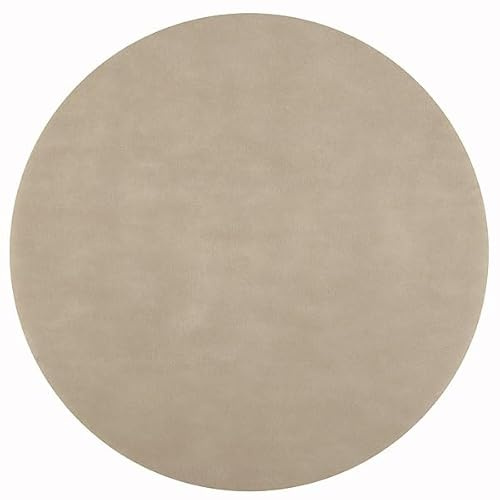 Set de Table Rond en Tissu Non-Tissé, 34 cm, Beige Naturel, Lot de 50 Pièces (Beige Naturel)