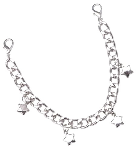 UncleS Punk Schuhstiefelkette Einzigartiger Star Charme Anhänger Taillenarmband 2000er Gürtel Für Tänzer Stilvolle Outfits Armbänder Für Cowboystiefel
